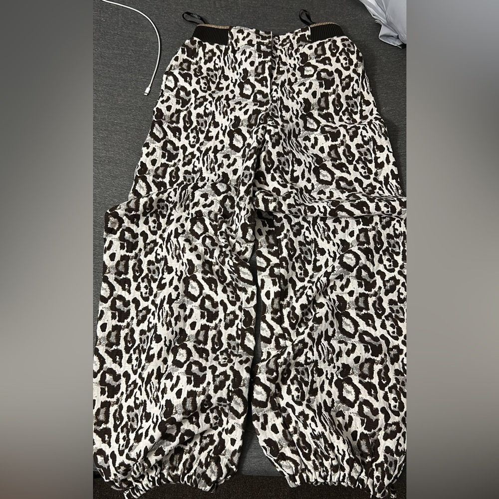 Leopard Print Track Pants